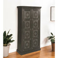 Dispensa o armadio contenitore in legno massello marrone scuro da 72 - 36' X '72' X '16