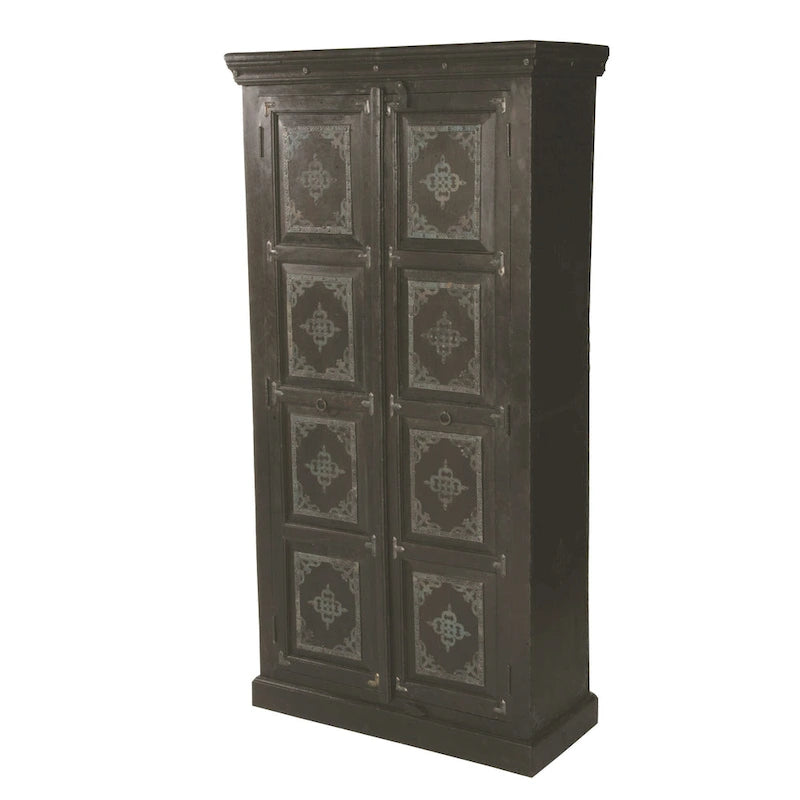 72 Dark Brown Solid Wood Pantry Or Storage Closet - 36' X '72' X '16