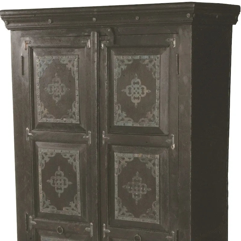 Dispensa o armadio contenitore in legno massello marrone scuro da 72 - 36' X '72' X '16