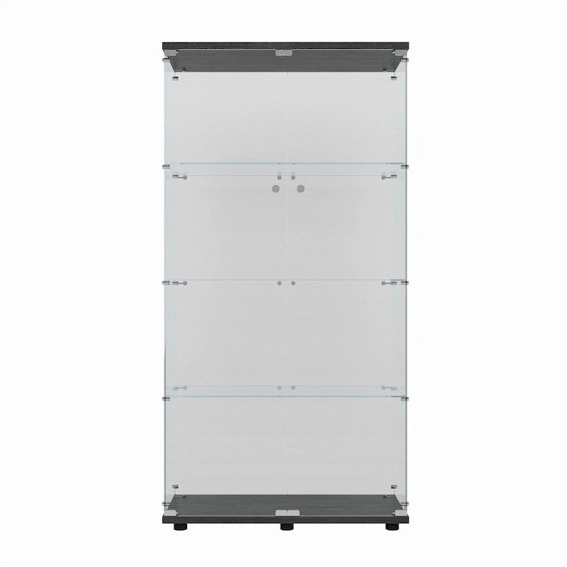 Vetrinetta in vetro temperato, mobile contenitore, schedario