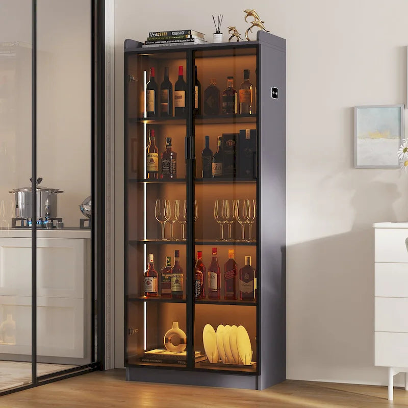 Atmosphere Dining Cabinet with LED light