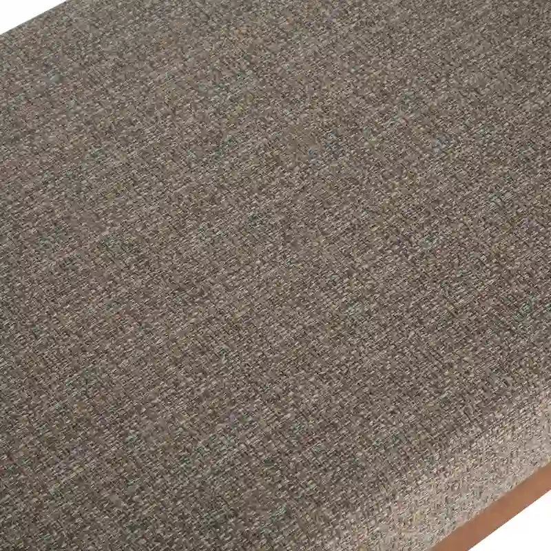 Panca ottomana rettangolare Mid-Century Modern larga 48 pollici