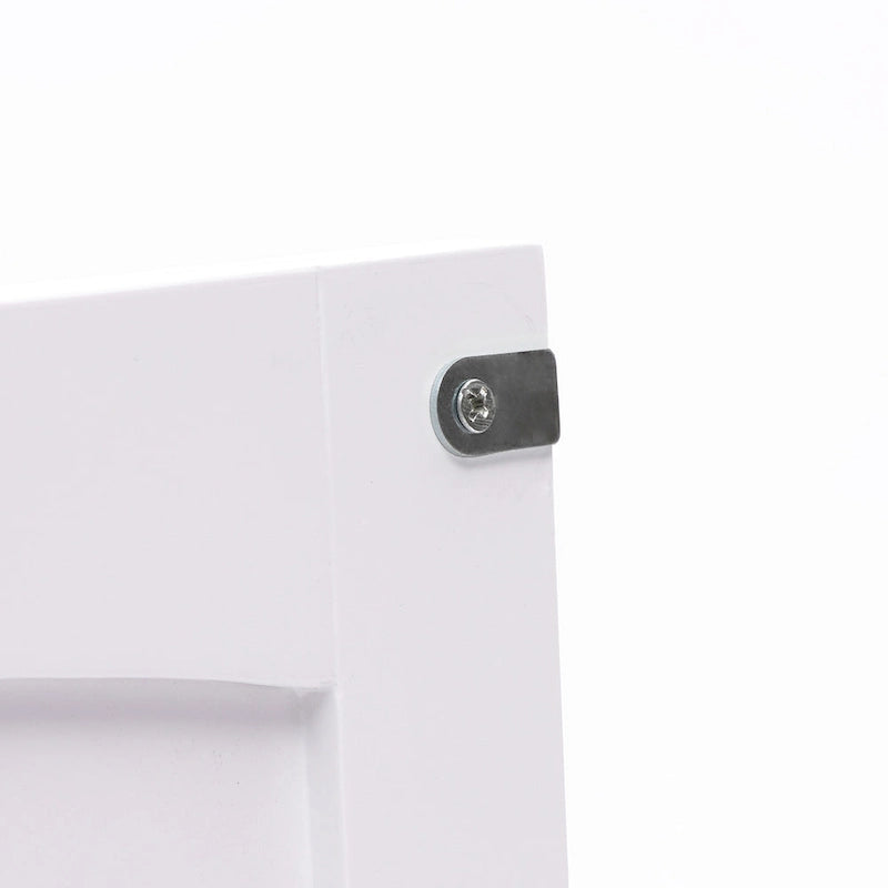 Mobiletto bianco e nero in legno per biancheria da bagno - 31.9 H x 23.6 W x 11.8 D