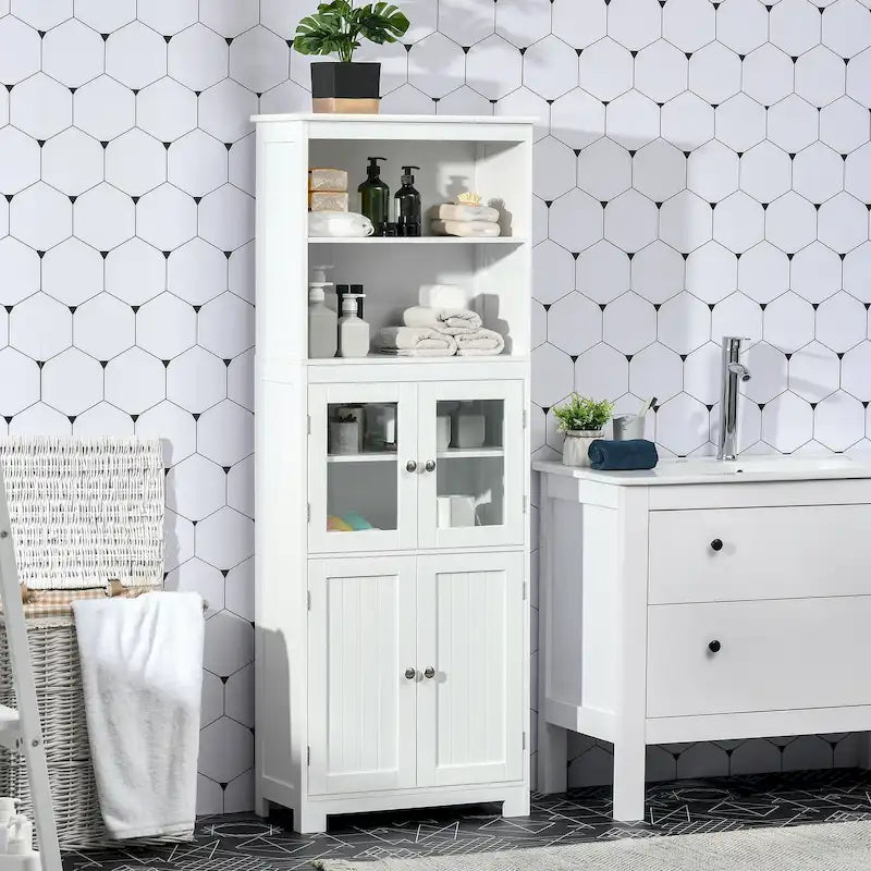 Credenza da 63 con alzata, dispensa da cucina e mobile contenitore indipendente