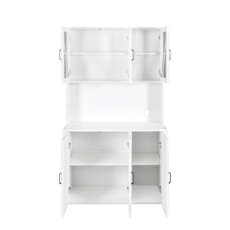 Credenza dispensa con ante in vetro