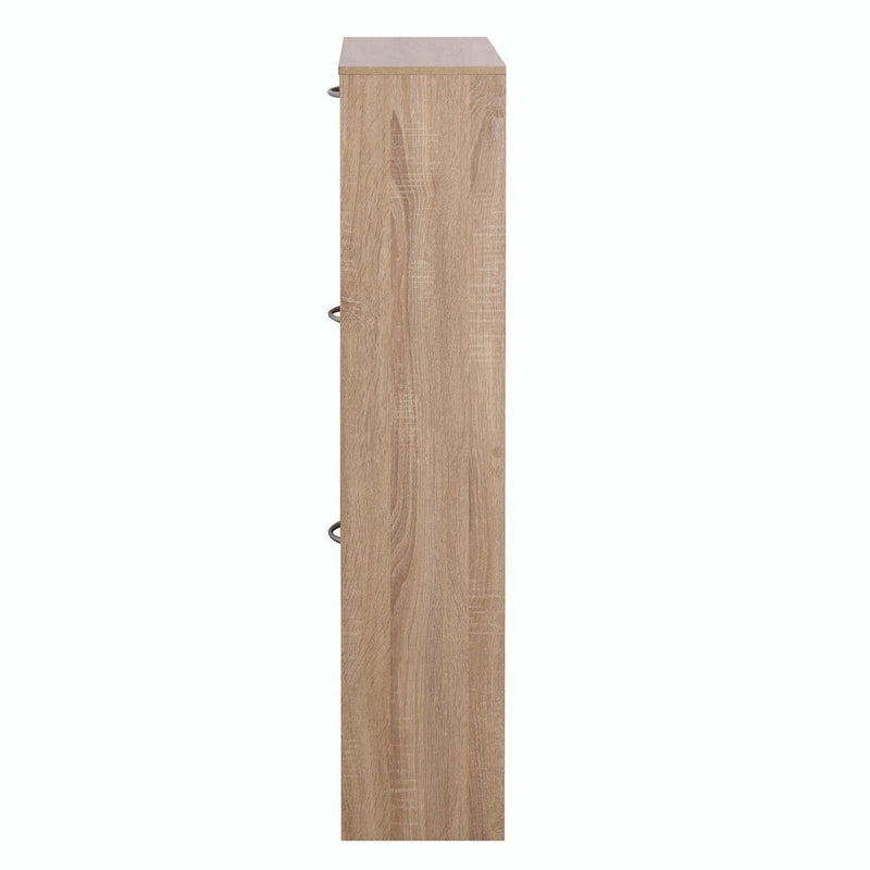 Scarpiera a 3 cassetti con ripiano portascarpe in legno a 3 livelli