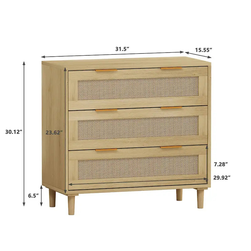 Cassettiera in rattan da 31.50 per la camera da letto e il soggiorno