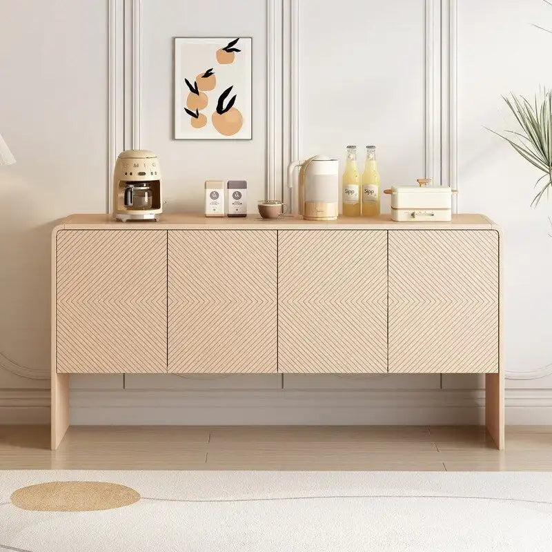 60L Large Storage Space Sideboard with 4 Doors