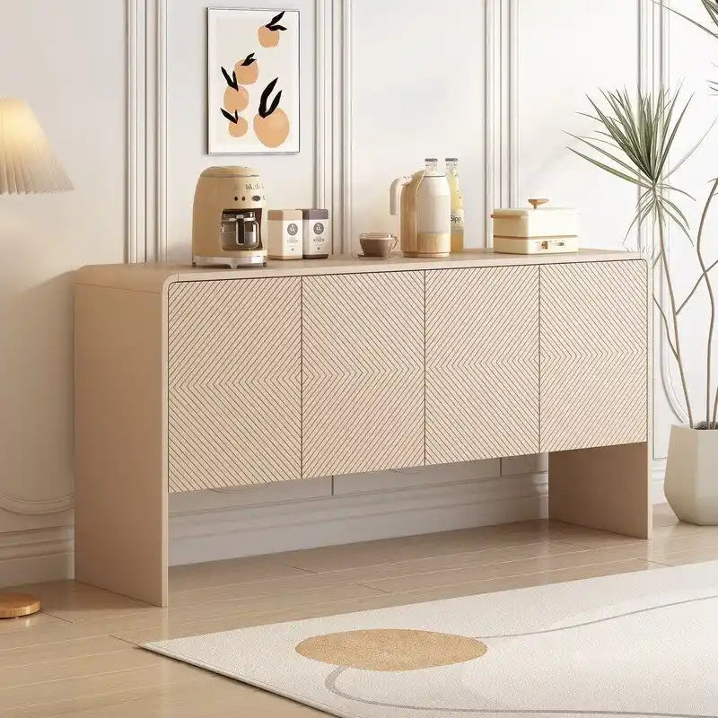 60L Large Storage Space Sideboard with 4 Doors