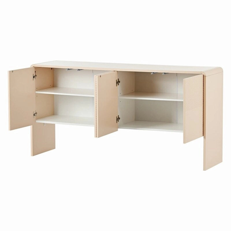 60L Large Storage Space Sideboard with 4 Doors
