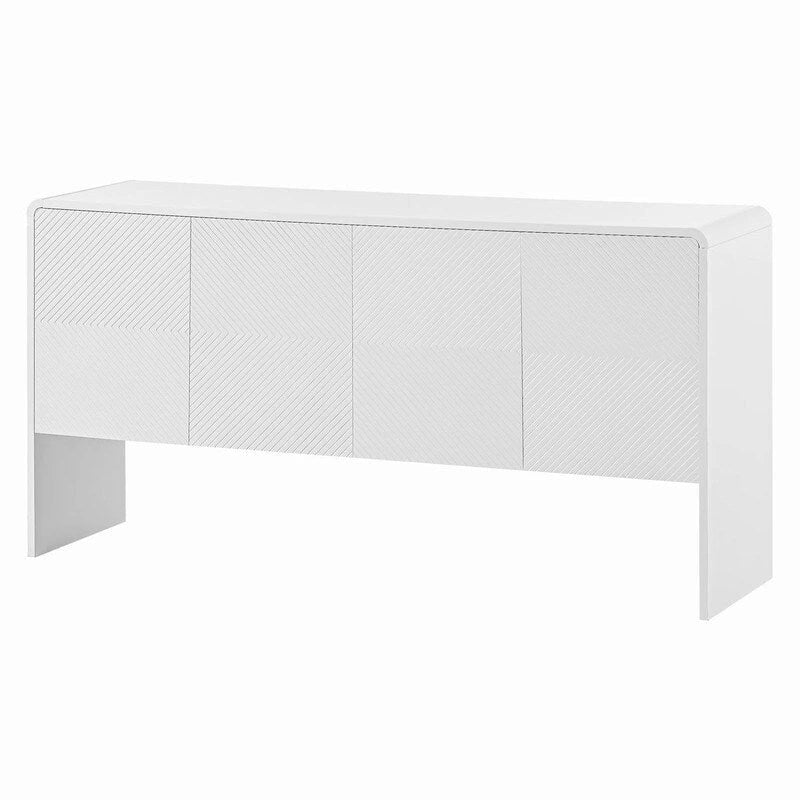 60L Large Storage Space Sideboard with 4 Doors