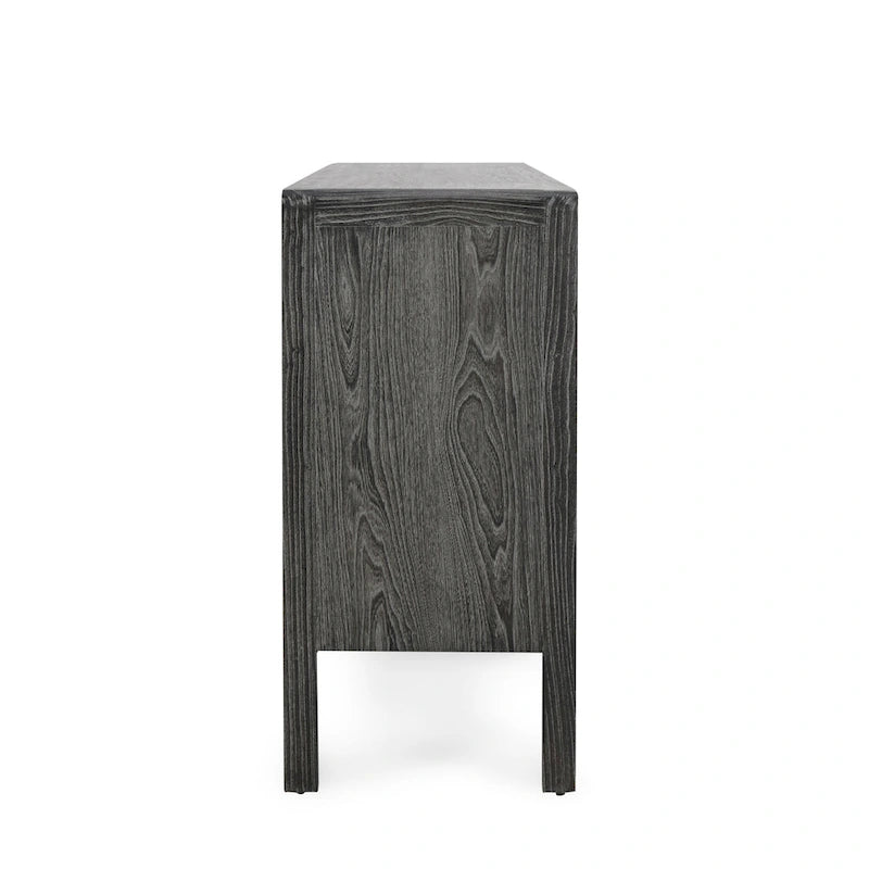 Vintage Distressed Style 4-Door Sideboard - 79Wx17Dx34H