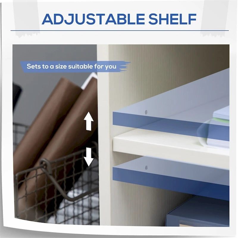 Supporto mobile per stampante, carrello schedario con rotelle, regolabile