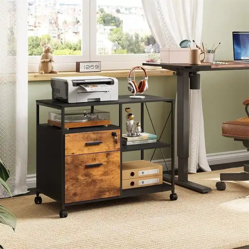 Schedario laterale a 2 cassetti - 16D x 32W x 26H