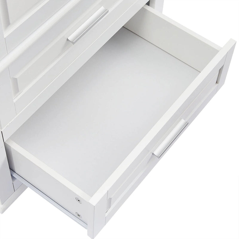 Mobile contenitore alto con due cassetti per bagno/ufficio - 24x62.5
