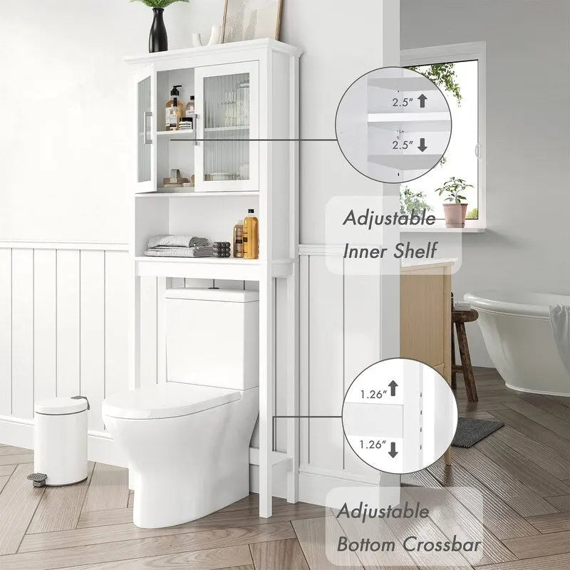 Mobile contenitore sopra il WC - 9.4D x 26.77W x 66.92H