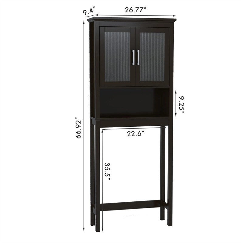 Mobile contenitore sopra il WC - 9.4D x 26.77W x 66.92H