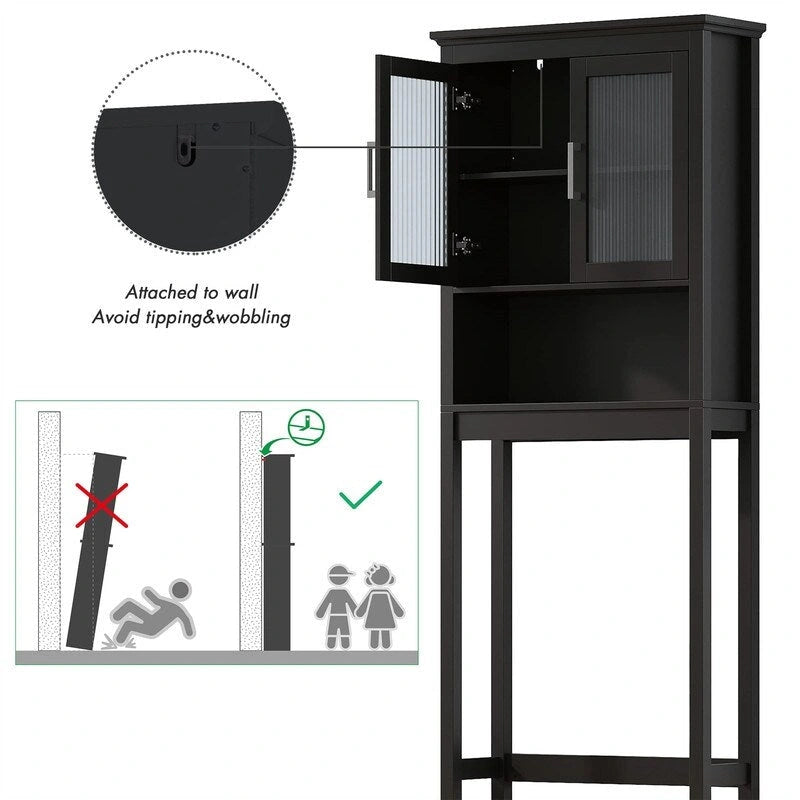 Mobile contenitore sopra il WC - 9.4D x 26.77W x 66.92H