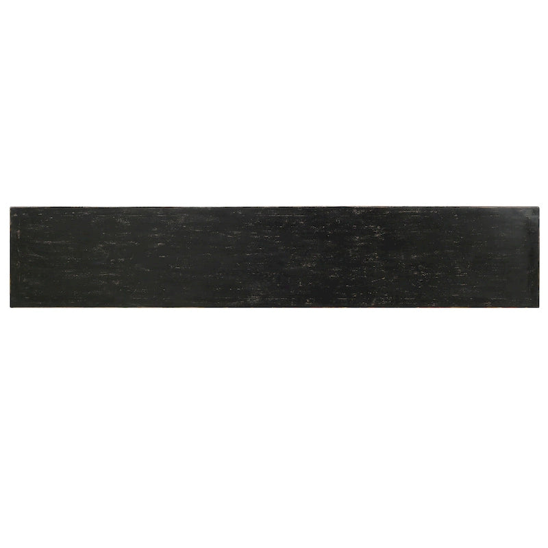 Four Drawers Sideboard Distressed Black 93x18x35H